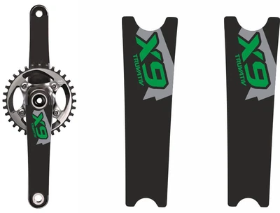 $14.99 • Buy Crank Set Stickers Decals MTB SRAM X9 Mountain Bike Bicycle Adhesive 2 Pcs Green