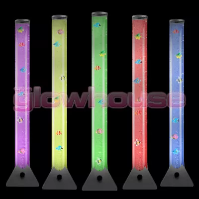 £39.95 • Buy Extra Large 100cm Colour Changing LED Sensory Bubble Tube Lamp Mood Fish Water