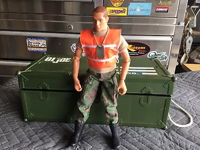 Vintage GI Joe 12 Inch Action Figure With Foot Locker And Accessories. • $30