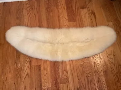 Vintage Arctic Fox Fur Stole Off White Stole Bridal Wrap • $250