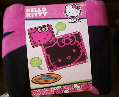 New No-Sew Fleece Throw Kit Hello Kitty 48 X60  • $15