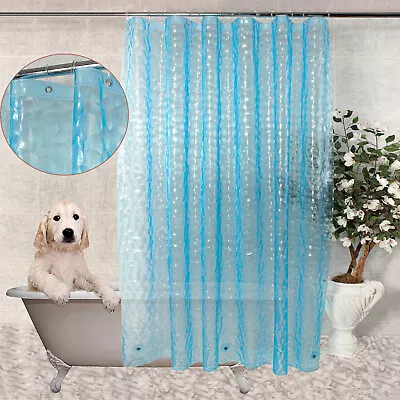 3D PEVA Shower Curtain Liner Heavy 8G Semi Transparent Plastic 70 X 72 In + Hook • $16.88