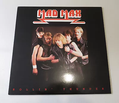 Mad Max - Rollin' Thunder LP 1st Press 1984 Stormwitch Witch Cross Riot Accept • $49.99
