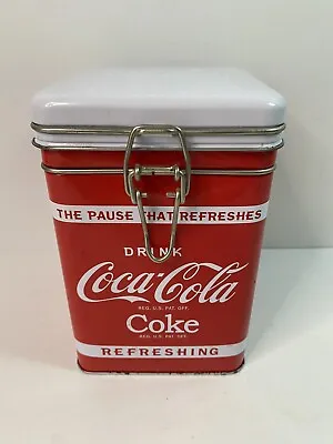 2011 Locktop Metal Tin Box Coca-Cola COKE Vending Machine Can Collectible • £8.55