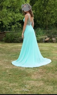 Prom/ Evening Dress Size 6-8 Long Mint/ Turquoise Dress • £99