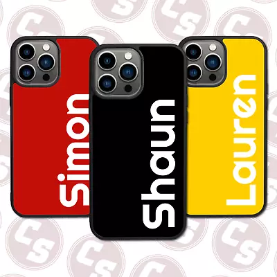 £7.99 • Buy Personalised Phone Case Name Designer IPhone Samsung Protector Rubber Printed