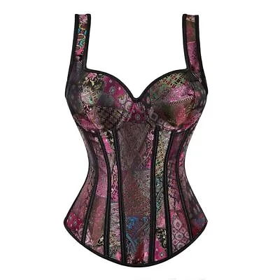 2023 New Steampunk Strap Blouse Corset With Sexy Jacquard Flower Corset • $34.08