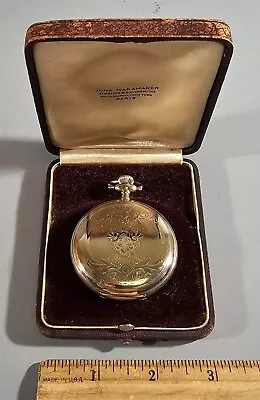 Vintage Elgin Nat'l Watch Co. Gold Filled Hunter Case Pocket Watch • $150