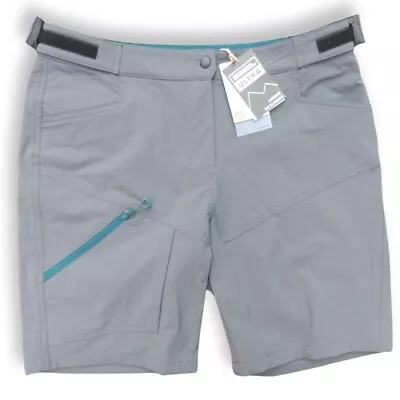 Mountain Warehouse Ultra Ladies New Navy Grey Shorts Size 14 • £9.50