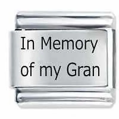 IN MEMORY OF MY GRAN * Daisy Charm For 9mm Italian Modular Charm Bracelets • £4.45