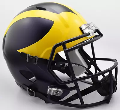 MICHIGAN WOLVERINES NCAA Riddell SPEED Full Size Replica Football Helmet • $189.99