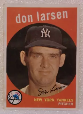 Collectible 1959 Topps Don Larsen Baseball Trading Card (#205) • $7.31