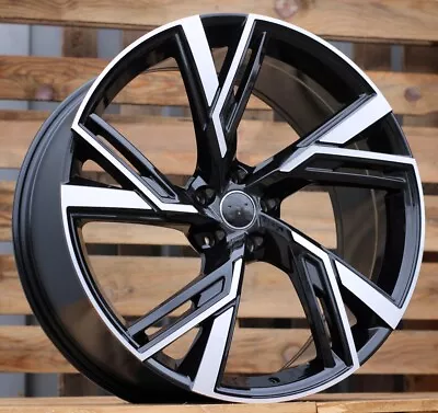 New 22 Inch 5x112 9.5J ET25 RS6 STYLE Matte Wheels For Audi A7 Q7 Q8 SQ8 S-line • $3050.79