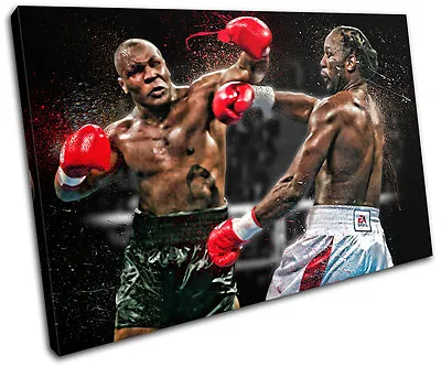 Mike Tyson Lennox Lewis Sports SINGLE CANVAS WALL ART Picture Print VA • $74.99