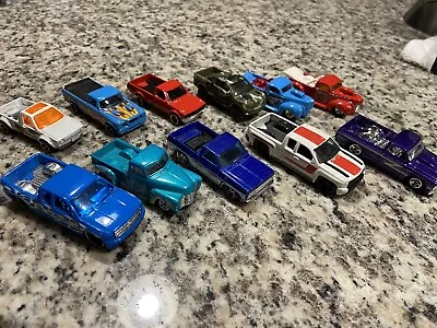 Hot Wheels Truck Lot Of 11 Loose HW ‘83 Chevy Silverado • $26