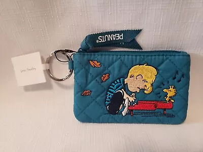 Vera Bradley Peanuts Schroeder Zip ID Case New With Tag • $20.99