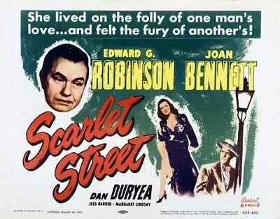 SCARLET STREET - 1945 - Edward G Robin - Public Domain DVD NO CASE • £3.99