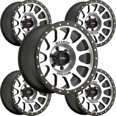 (Set-5) Method Race Wheels MR305 NV 18x9 6x5.5  +0mm Black/Machined Wheels Rims • $1485.99