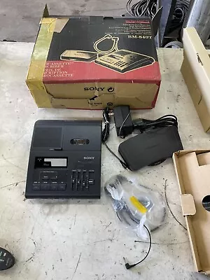 Sony BMT-840T Microcassette Transcriber  With Ext Foot Control & Headset-Working • $100