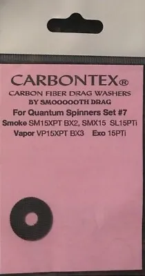 Smooth Drag QUANTUM SPINNERS VAPOR VP15XPT BX3  EXO 15PTi CARBONTEX WASHERS • $2.90