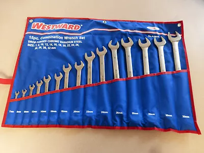 Combination Wrench Set Metric 15-piece 12 Point Westward **new Unopened** 4jma8 • $54.97