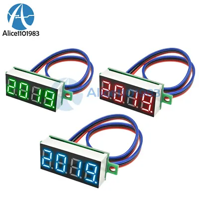 0.36 Inch Digital 4-Digit Voltmeter LED 0-100V Voltage Tester Panel Meter 3-Wire • $1.30