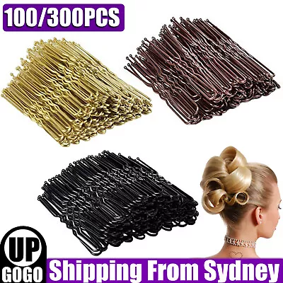 100/300X U Shaped Hairpins Ripple Bun Pins Hair Clips Grips Girls Bun Dance 6cm  • $13.69