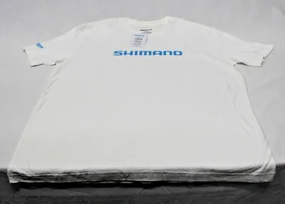 $23.53 • Buy Shimano Fishing T-Shirt New W Tags Short Sleeve XL Ring Spun Cotton White