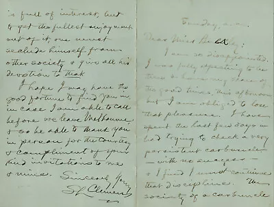 Samuel L.  Mark Twain  Clemens - Autograph Letter Signed • $5000