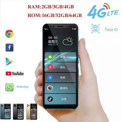 $132.99 • Buy Unlocked Smallest Mini SmartPhone K-touch S11s Ultra Thin Android 9.0 Face ID