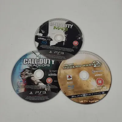 *Discs Only* Call Of Duty 3x Games MW2 MW3 BO Playstation PS3 Video Game PAL • £5.29