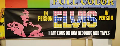 RARE!  Elvis Concert Stage Vintage Style Banner RCA 2 To Choose From! • $99.99