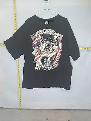 United States Marine Corp Bulldog T Shirt 2XL Short Sleeve • $12.95