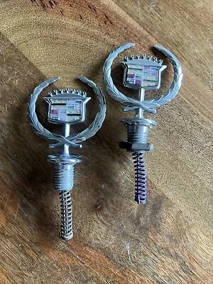 $29.90 • Buy Cadillac Hood Ornament Vintage Pre-1999 Emblem Set Of Two!