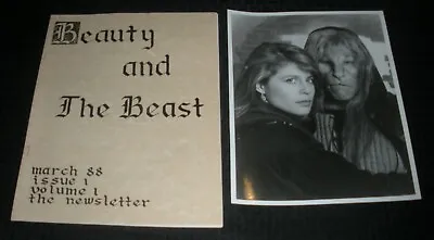 $25.25 • Buy 1988 March BEAUTY AND THE BEAST Newsletter Fanzine V.1 #1 FVF 7.0 W/ Bonus 8x10+