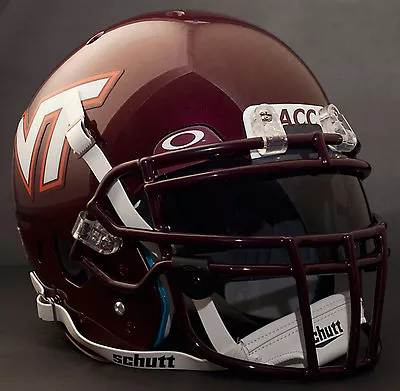 *CUSTOM* VIRGINIA TECH HOKIES NCAA Schutt XP GAMEDAY Replica Football Helmet • $329.99