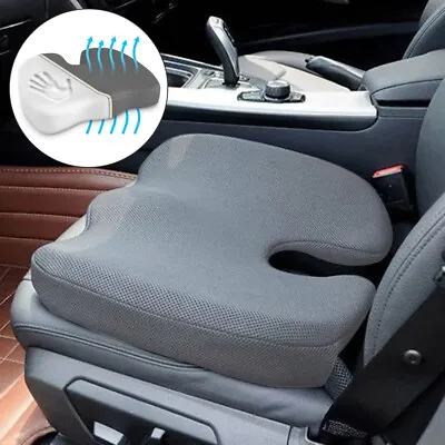 Memory Foam Seat Cushion Pillow Coccyx Back Pain Relief Car Office Chair Pad UK • £12.99