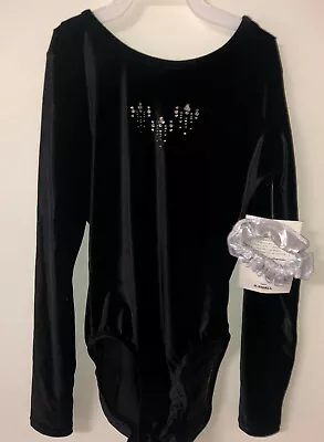 $9.99 • Buy NWT Long Sleeve Dreamlight Jeweled Gymnastic Leotard FREE Scrunchie AXS