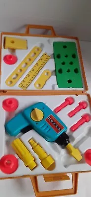 Vintage 1977 Fisher Price Toy Tool Kit #924 Missing Few Parts • $15