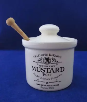 Charlotte Watson Mustard Pot Henry Watson Ceramic Pottery • £10