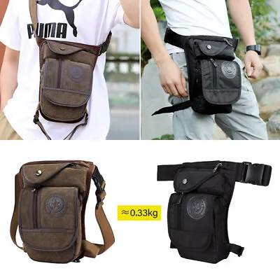 Outdoor Motorcycle Drop Leg Bag Tactical Hiking Camping Thigh Waist Pack Pouch  • $19.67