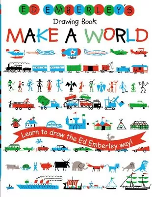 Ed Emberley's Drawing Book: Make A World By Emberley Ed [Paperback] • $9.28