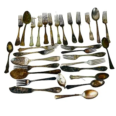 Vtg Lot Of Cutlery Flatware Older And Worn • $15.99