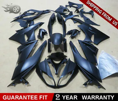 Flat Black ABS Fairing Body Kit For Kawasaki Ninja ZX 6R 2009-2012 2008 ZX600R • $349.05