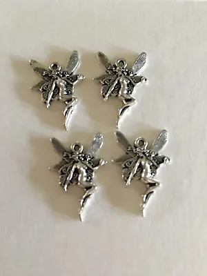 10pcs Tibetan Silver Dancing Fairy Charms DIY Jewellery Making Earrings Nec • £2.80