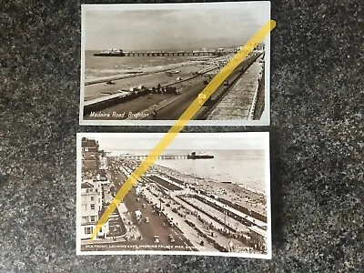 £1.20 • Buy Brighton Vintage 1950s Postcards Palace Pier Buses Cars East Sussex