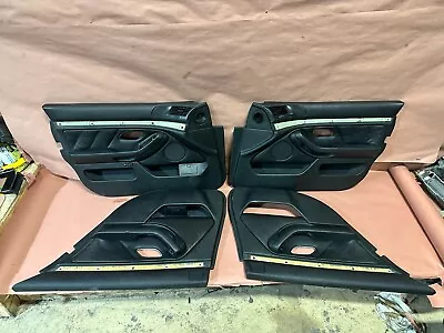 BMW E39 540I 530I Interior Door Panel Trim Black Set OEM #03217 • $371.25