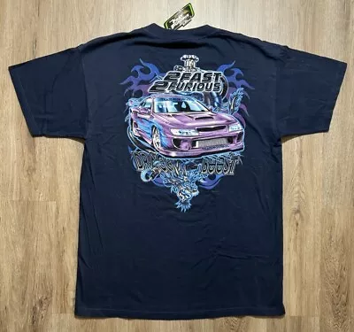 Vintage Mad Engine 2 Fast 2 Furious DRAGG BOOST Blue T Shirt Size L • $250