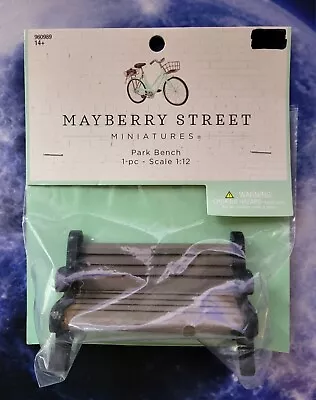 Mayberry Street Miniatures Park Bench 1:12 Scale 3.25  X 2.25  • $11.59