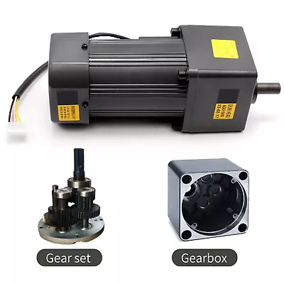 Adjustable Variable Gear Reducer Motor With Speed Controller 120W 30K AC 110V • $105.52